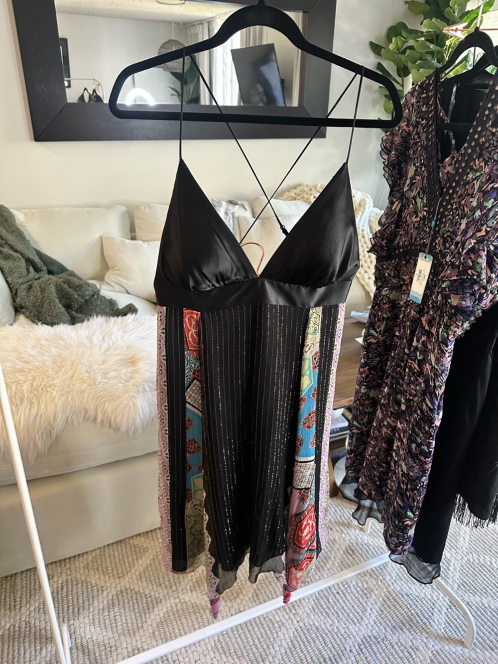 Y2K 100% Silk ‘Single Dress’ L